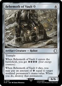 Behemoth of Vault 0 - Universes Beyond: Fallout - Magic: The Gathering card