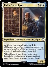 Elder Owyn Lyons - Universes Beyond: Fallout - Magic: The Gathering card