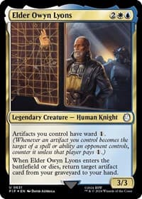 Elder Owyn Lyons (Surge Foil) - Universes Beyond: Fallout - Magic: The Gathering card