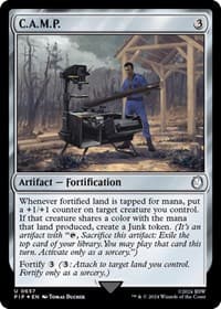 C.A.M.P. (Surge Foil) - Universes Beyond: Fallout - Magic: The Gathering card