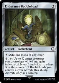 Endurance Bobblehead (Surge Foil) - Universes Beyond: Fallout - Magic: The Gathering card