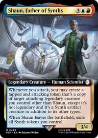 Shaun, Father of Synths (Extended Art) - Universes Beyond: Fallout - Magic: The Gathering card