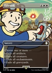Farewell (Borderless) - Universes Beyond: Fallout - Magic: The Gathering card