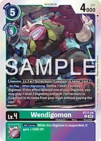 Wendigomon - Starter Deck 17: Double Typhoon Advanced Deck Set - Digimon Card Game card