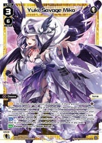 Yuki, Savage Miko - Dissonance Diva - WIXOSS card