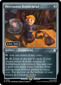 Perception Bobblehead (Serial Numbered) - Universes Beyond: Fallout - Magic: The Gathering card