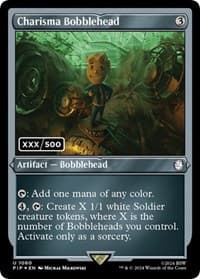 Charisma Bobblehead (Serial Numbered) - Universes Beyond: Fallout - Magic: The Gathering card