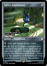 Agility Bobblehead (Serial Numbered) - Universes Beyond: Fallout - Magic: The Gathering card