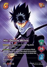 Hiei, Dragon Within (XR) - Yu Yu Hakusho: Dark Tournament - UniVersus card