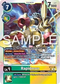 Rapidmon - ST17-06 - Starter Deck 17: Double Typhoon Advanced Deck Set - Digimon Card Game card