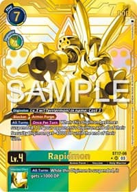 Rapidmon - ST17-06 (Gold) - Starter Deck 17: Double Typhoon Advanced Deck Set - Digimon Card Game card