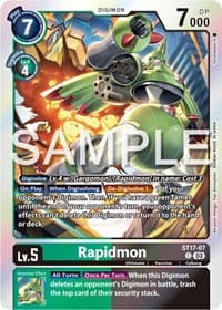 Rapidmon - ST17-07 - Starter Deck 17: Double Typhoon Advanced Deck Set - Digimon Card Game card