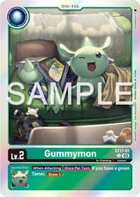 Gummymon - Starter Deck 17: Double Typhoon Advanced Deck Set - Digimon Card Game card
