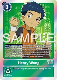 Henry Wong - Starter Deck 17: Double Typhoon Advanced Deck Set - Digimon Card Game card