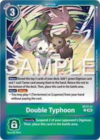 Double Typhoon - Starter Deck 17: Double Typhoon Advanced Deck Set - Digimon Card Game card