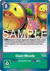 Giant Missile - Starter Deck 17: Double Typhoon Advanced Deck Set - Digimon Card Game card
