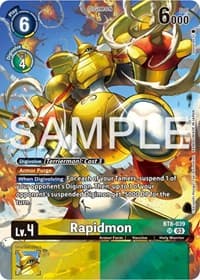 Rapidmon (Bonus Pack) - Starter Deck 17: Double Typhoon Advanced Deck Set - Digimon Card Game card