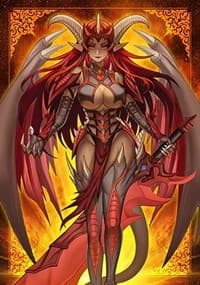 Small Red Dragon Signer Queen Sleeves (70-Pack) - ManaMoon Card Sleeves - Card Sleeves card