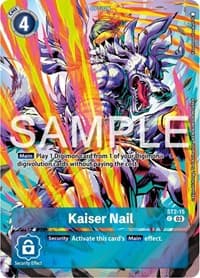 Kaiser Nail (Bonus Pack) - Starter Deck 17: Double Typhoon Advanced Deck Set - Digimon Card Game card