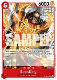 Bear.King - Wings of the Captain - One Piece Card Game card