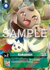 Kokomon (Bonus Pack) - Starter Deck 17: Double Typhoon Advanced Deck Set - Digimon Card Game card
