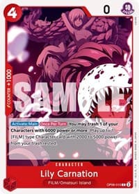 Lily Carnation - Wings of the Captain - One Piece Card Game card