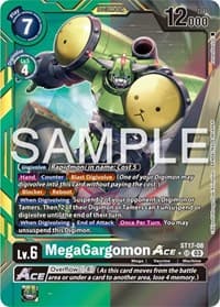 MegaGargomon ACE (Advanced Deck Set Double Typhoon Secret Pack) - Starter Deck 17: Double Typhoon Advanced Deck Set - Digimon Card Game card