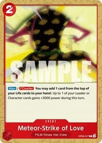 Meteor-Strike of Love - Wings of the Captain - One Piece Card Game card