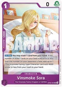 Vinsmoke Sora - Wings of the Captain - One Piece Card Game card