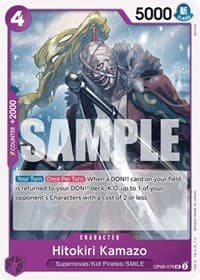 Hitokiri Kamazo - Wings of the Captain - One Piece Card Game card