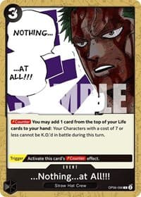 ...Nothing...at All!!! - Wings of the Captain - One Piece Card Game card