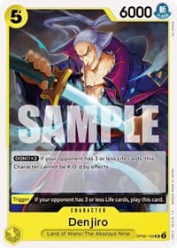 Denjiro - Wings of the Captain - One Piece Card Game card
