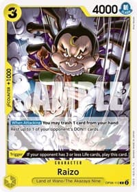 Raizo - Wings of the Captain - One Piece Card Game card