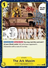 The Ark Maxim - Wings of the Captain - One Piece Card Game card