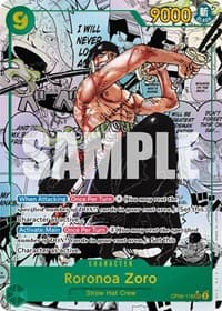 Roronoa Zoro (Alternate Art) (Manga) - Wings of the Captain - One Piece Card Game card