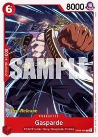 Gasparde - Wings of the Captain Pre-Release Cards - One Piece Card Game card