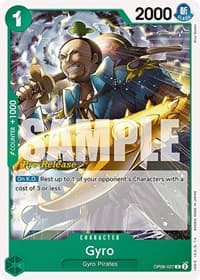 Gyro - Wings of the Captain Pre-Release Cards - One Piece Card Game card