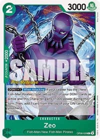Zeo - Wings of the Captain Pre-Release Cards - One Piece Card Game card