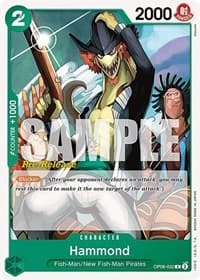 Hammond - Wings of the Captain Pre-Release Cards - One Piece Card Game card