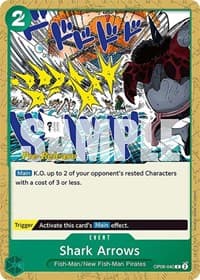 Shark Arrows - Wings of the Captain Pre-Release Cards - One Piece Card Game card