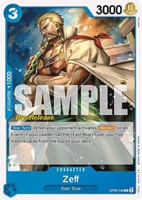 Zeff - Wings of the Captain Pre-Release Cards - One Piece Card Game card
