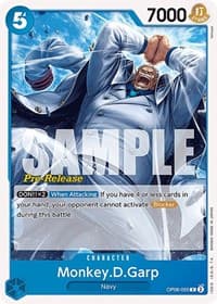 Monkey.D.Garp - Wings of the Captain Pre-Release Cards - One Piece Card Game card