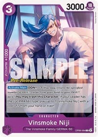 Vinsmoke Niji (064) - Wings of the Captain Pre-Release Cards - One Piece Card Game card
