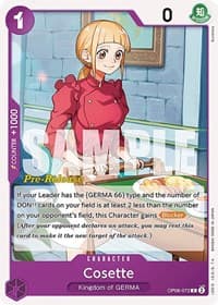 Cosette - Wings of the Captain Pre-Release Cards - One Piece Card Game card
