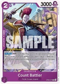 Count Battler - Wings of the Captain Pre-Release Cards - One Piece Card Game card