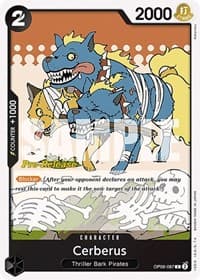 Cerberus - Wings of the Captain Pre-Release Cards - One Piece Card Game card