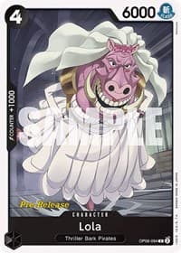 Lola - Wings of the Captain Pre-Release Cards - One Piece Card Game card