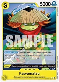 Kawamatsu - Wings of the Captain Pre-Release Cards - One Piece Card Game card