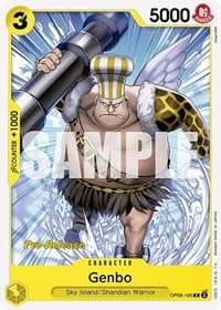 Genbo - Wings of the Captain Pre-Release Cards - One Piece Card Game card