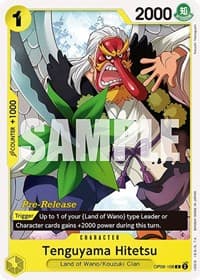 Tenguyama Hitetsu - Wings of the Captain Pre-Release Cards - One Piece Card Game card